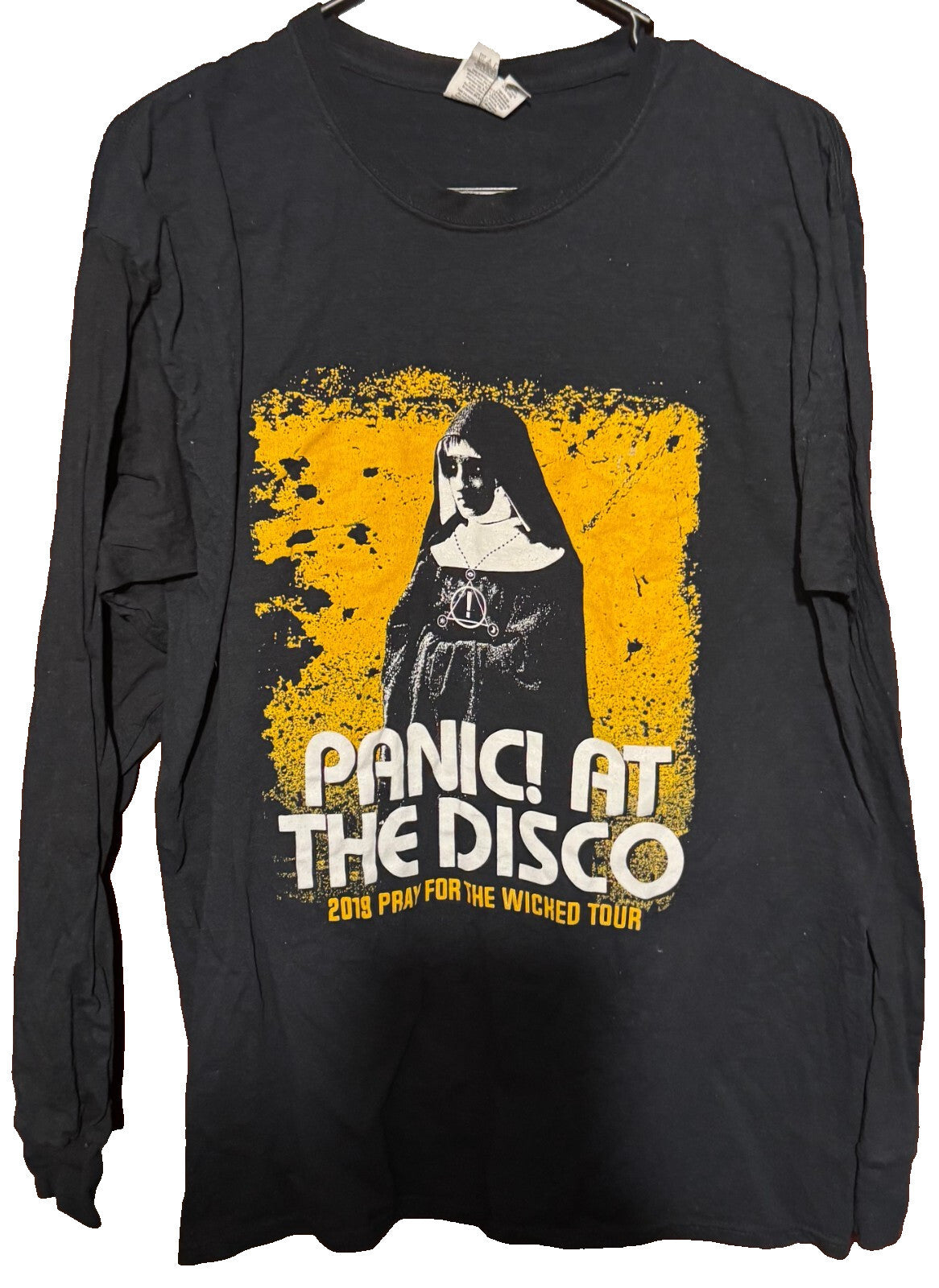 Panic! At the Disco 2019 Tour Concert L/S t-shirt Black Men's size L