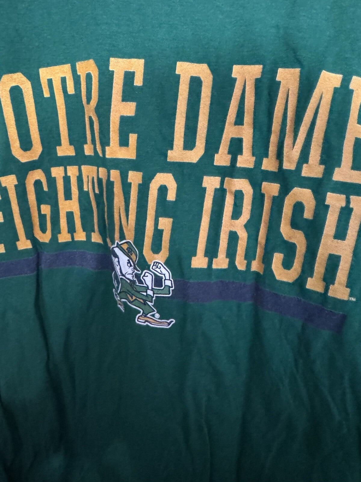 Notre Dame Fighting Irish Green Fanatics T-shirt Size XL