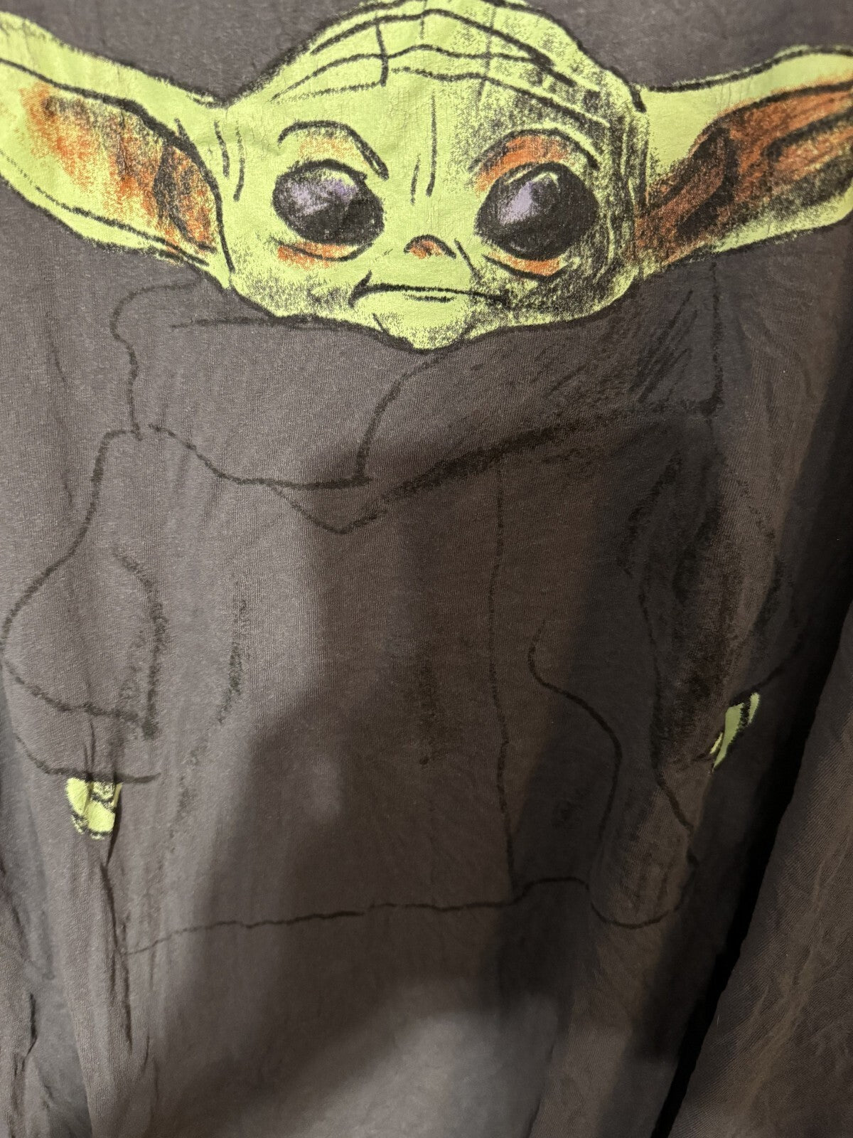Star Wars Mandalorian Baby Yoda T-Shirt Men's Size 3XL Gray