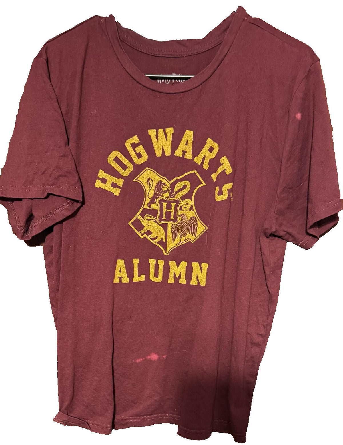 Harry Potter Hogwarts Alumni T-Shirt Men's Size XXL Red