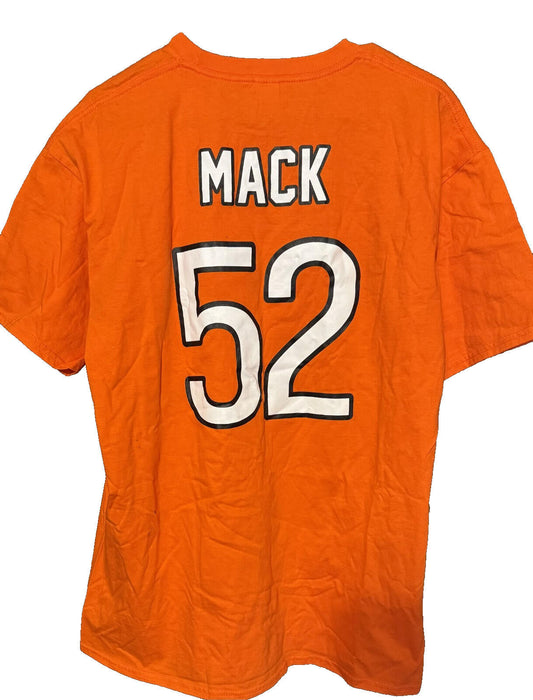 Chicago Bears Khalil Mack #52 Player T-Shirt Men's Size 2XL Orange New W/O  Tags