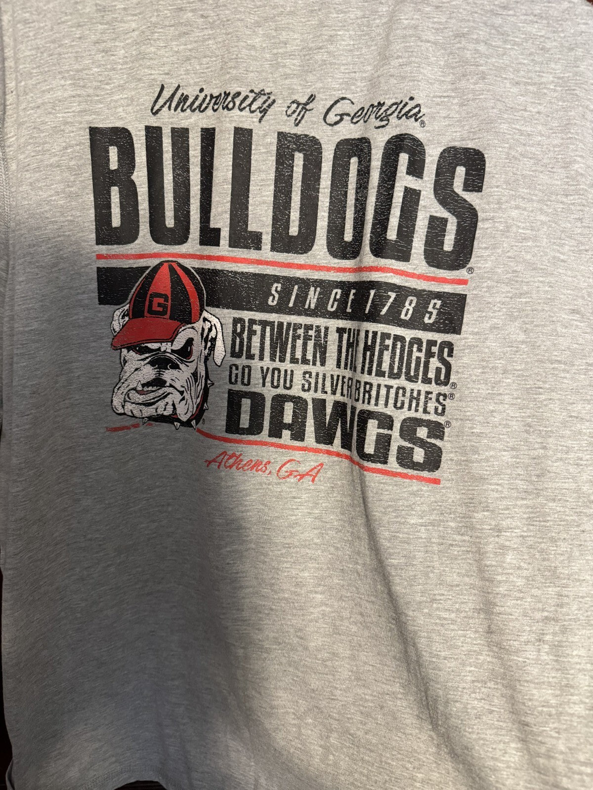 Georgia Bulldogs Champion Pocket T-Shirt Men Size XL Gray