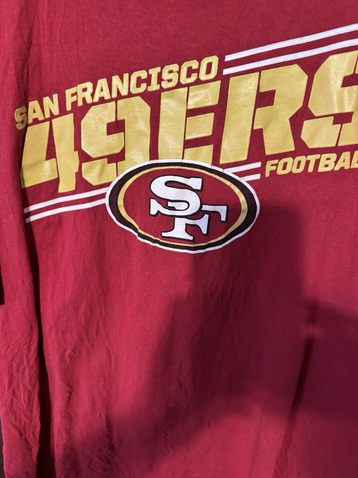 San Francisco 49ers Majestic T-Shirt Men Sz XL Red