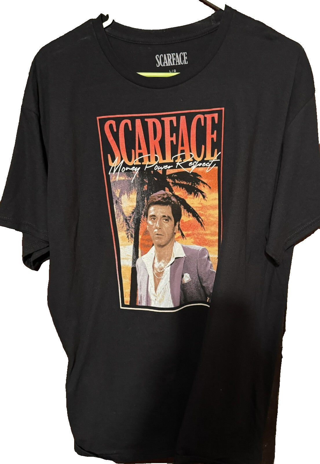Scarface Movie Logo T Shirt Men Sz L Black New Without Tags