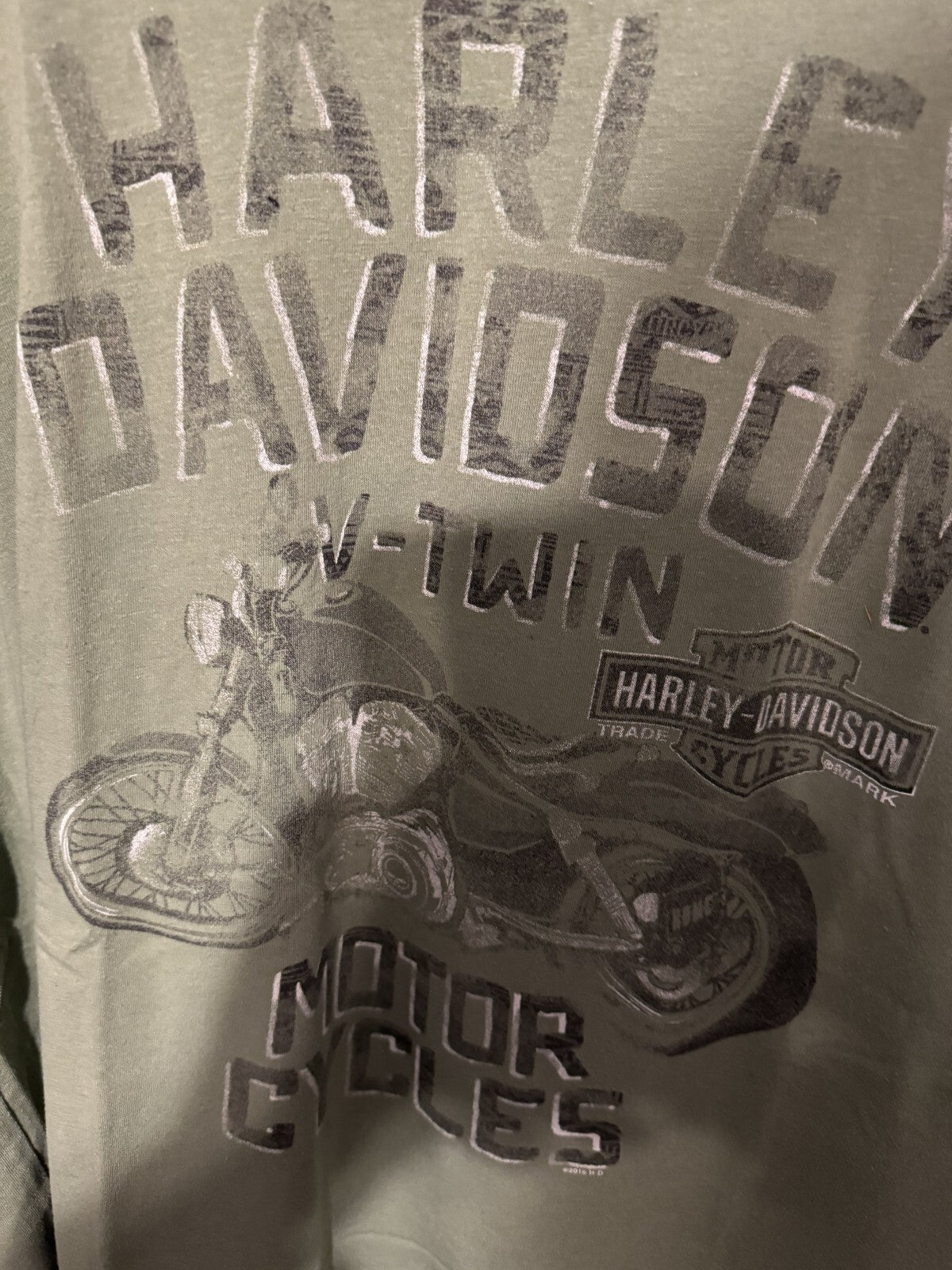 Harley-Davidson TShirt Seattle Men Sz XL Green Marysville WA