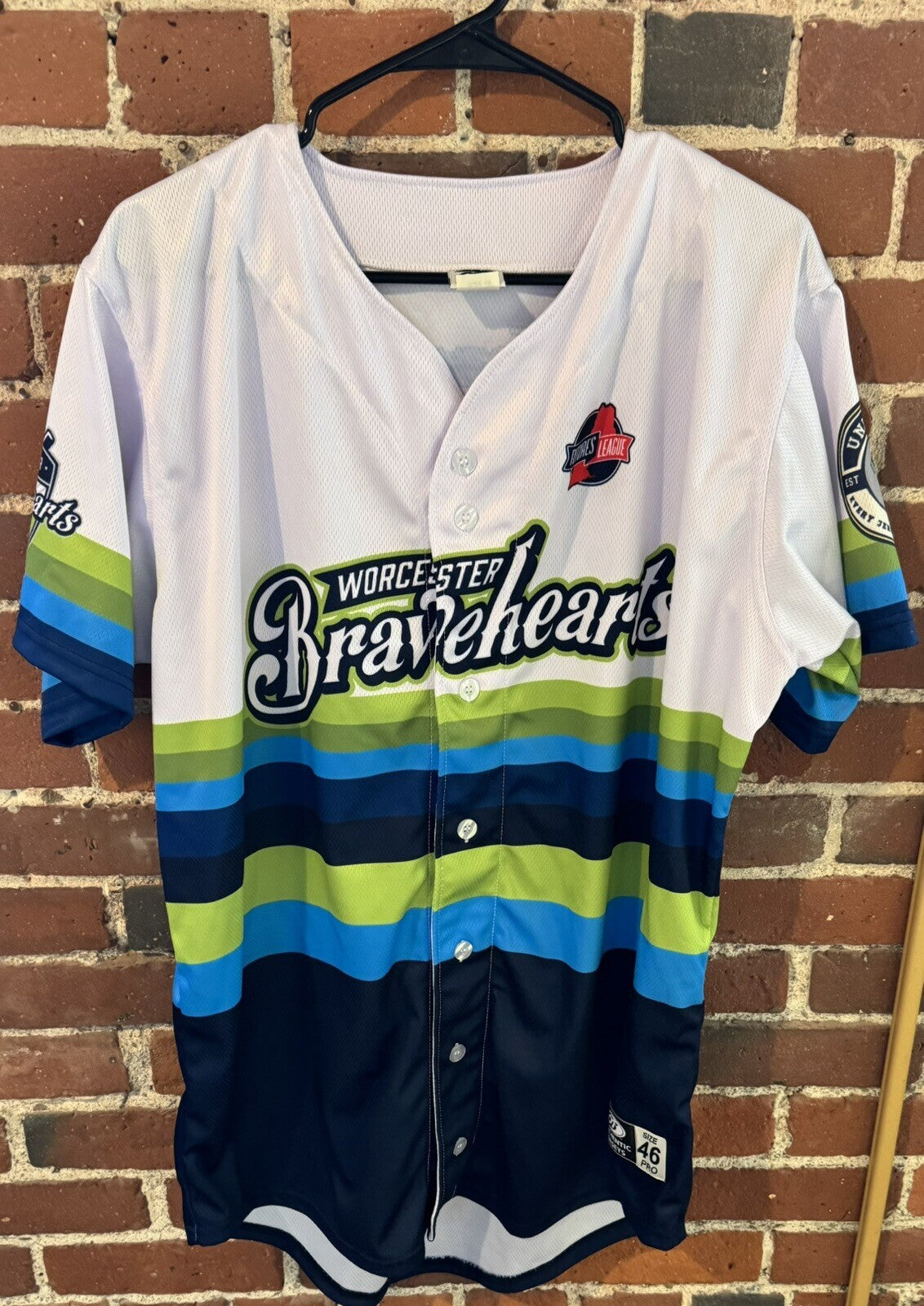 Worcester Bravehearts Team Issued Jersey. On Field Authentic. #30 men’s size 46