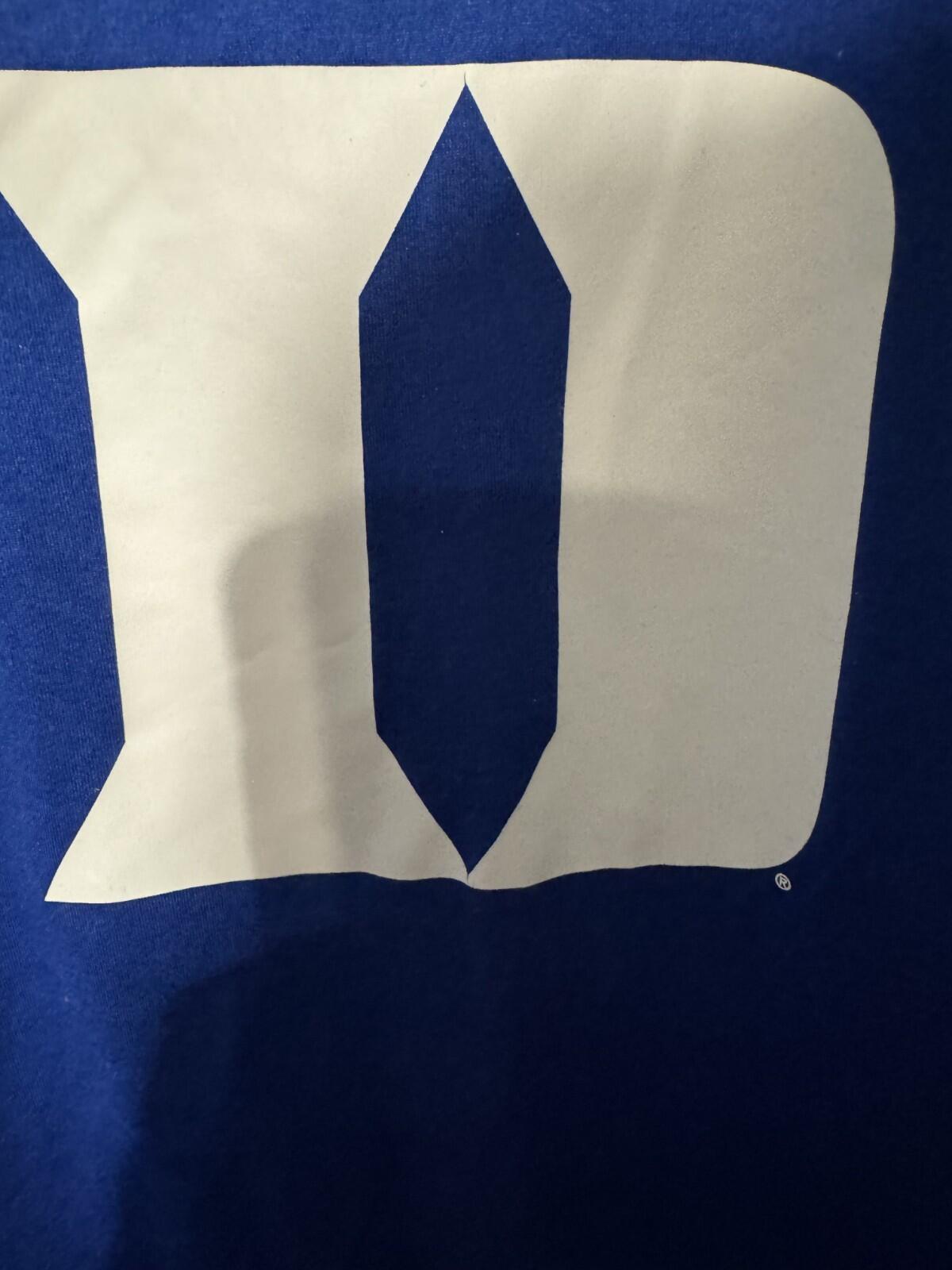 Duke Blue Devils Nike t-shirt Men Sz L Blue NCAA ACC