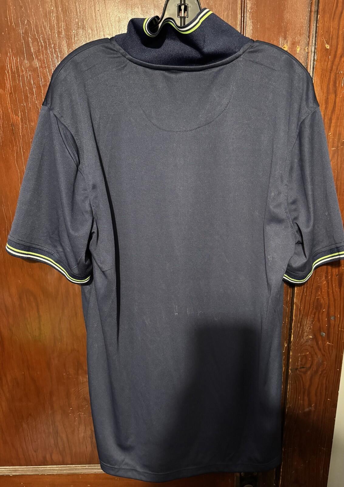 Seattle Seahawks Logo S/S Polo Men Size L Blue