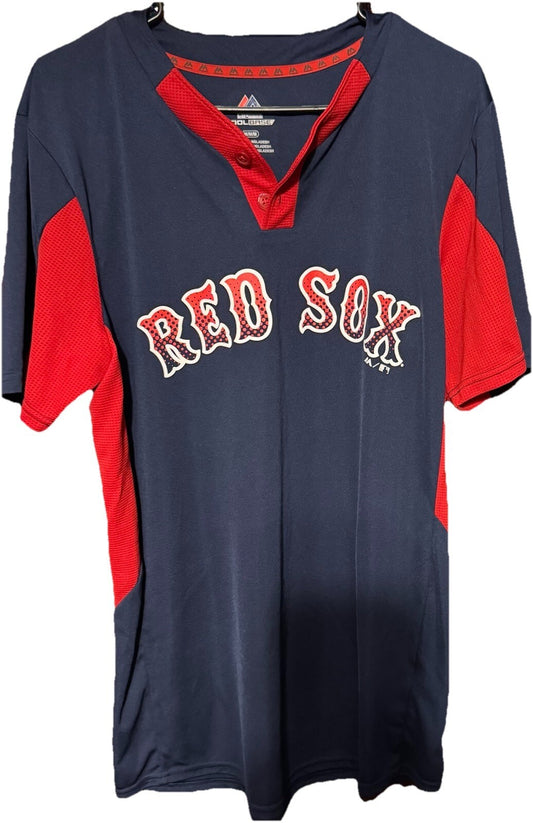 Boston Red Sox Majestic Vintage Jersey Men's Size M Red/Blue