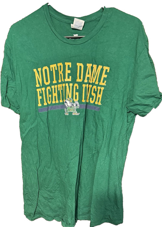 Notre Dame Fighting Irish Green Fanatics T-shirt Size XL