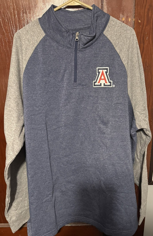 Arizona Wildcats Captivating 1/4 Zip Men Sz XXL Blue New Without Tags