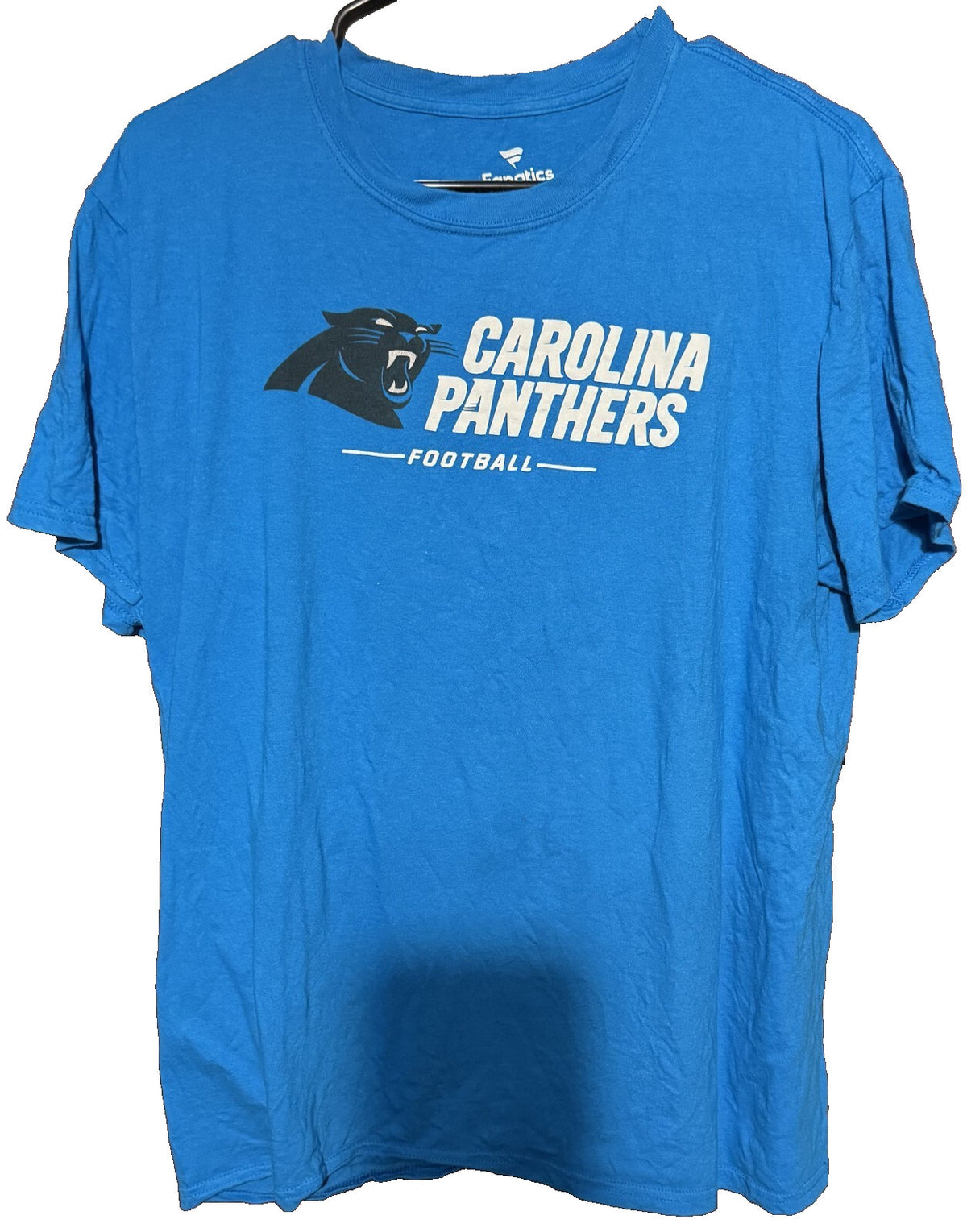 Carolina Panthers Fanatics T-shirt Men's size L Blue