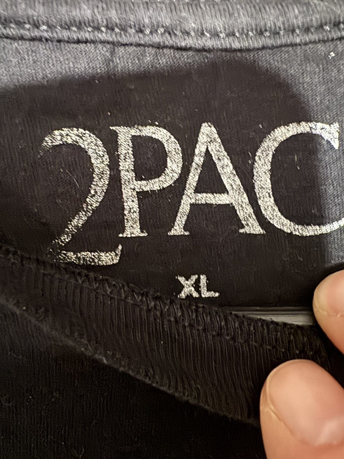Tupac Shakur Distressed t-shirt Black Men's size XL