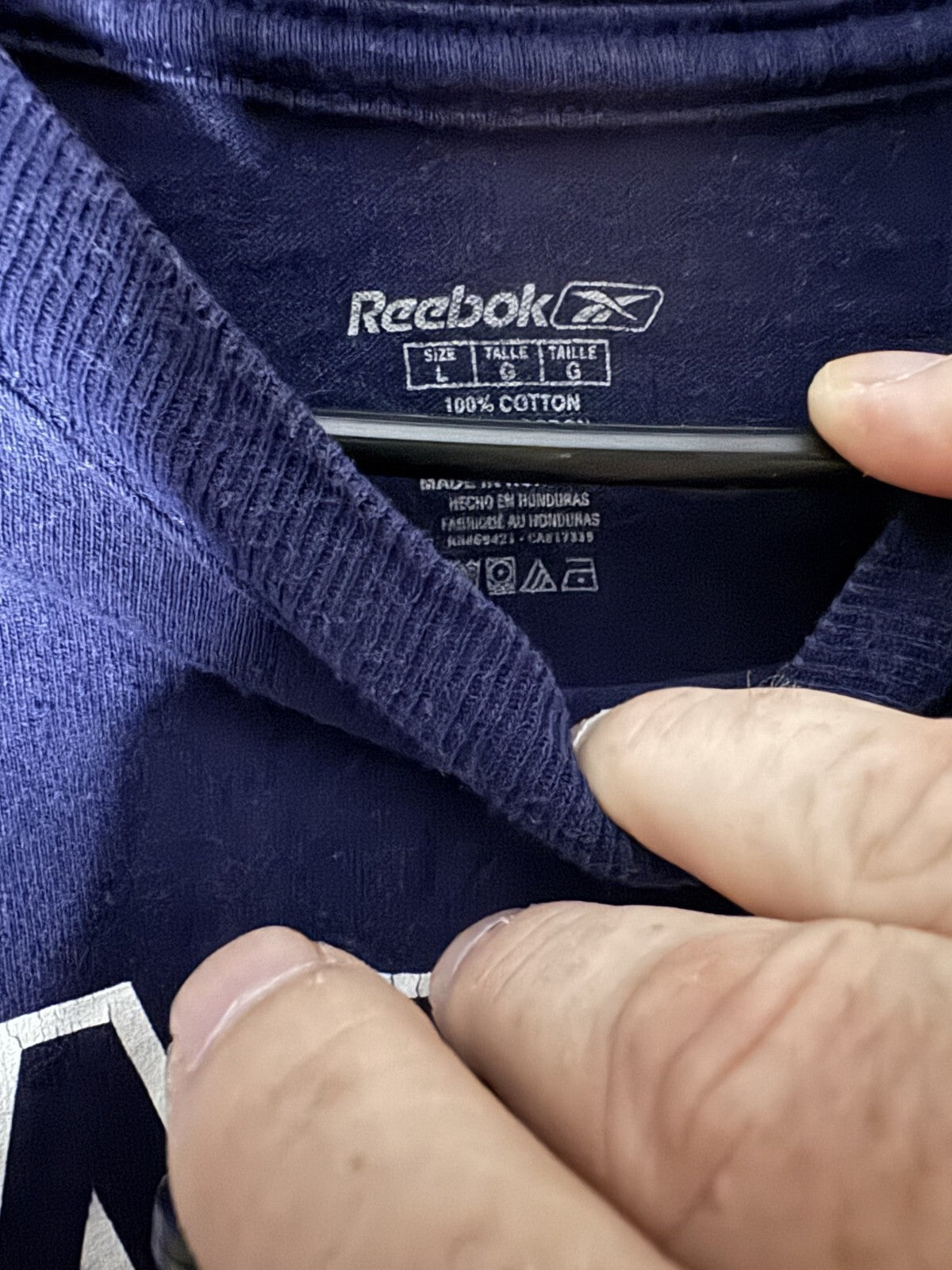 Dallas Cowboys Vintage Reebok Long Sleeve T-Shirt Blue Men Sz L