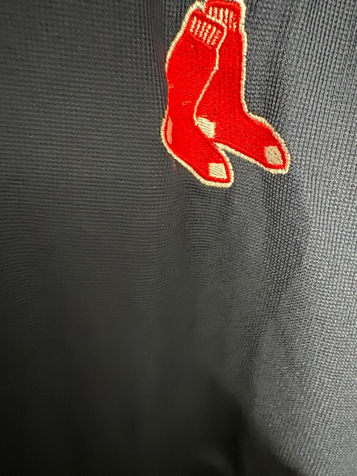 Boston Red Sox Polo Shirt Mens Large Blue Baseball Antigua