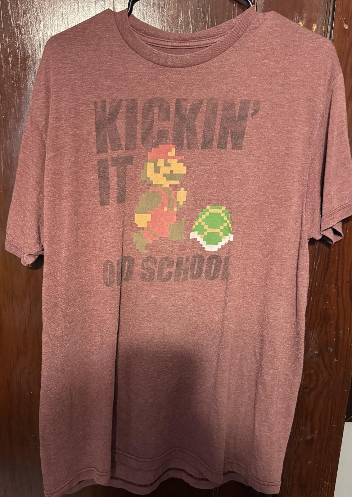 Super Mario Brothers T-Shirt Men's Size XL Red