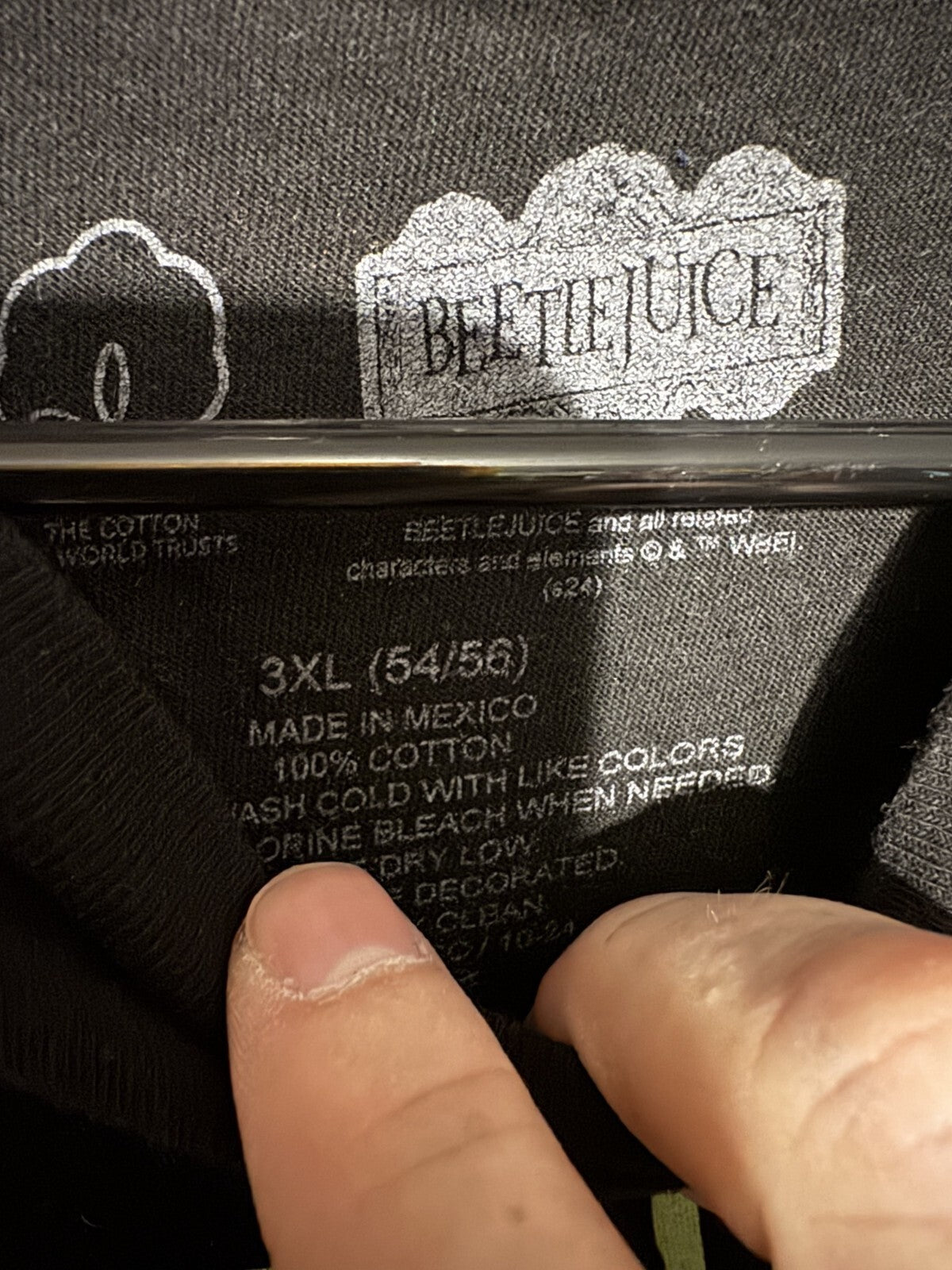 Beetlejuice Short Sleeve T-Shirt Men 3XL Black