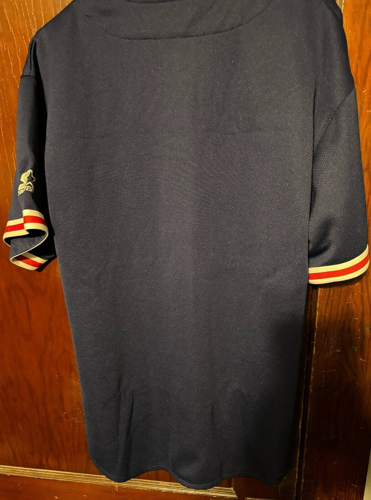 Cleveland Indians Vintage Starter Embroidered Button Down Jersey Men's L Blue