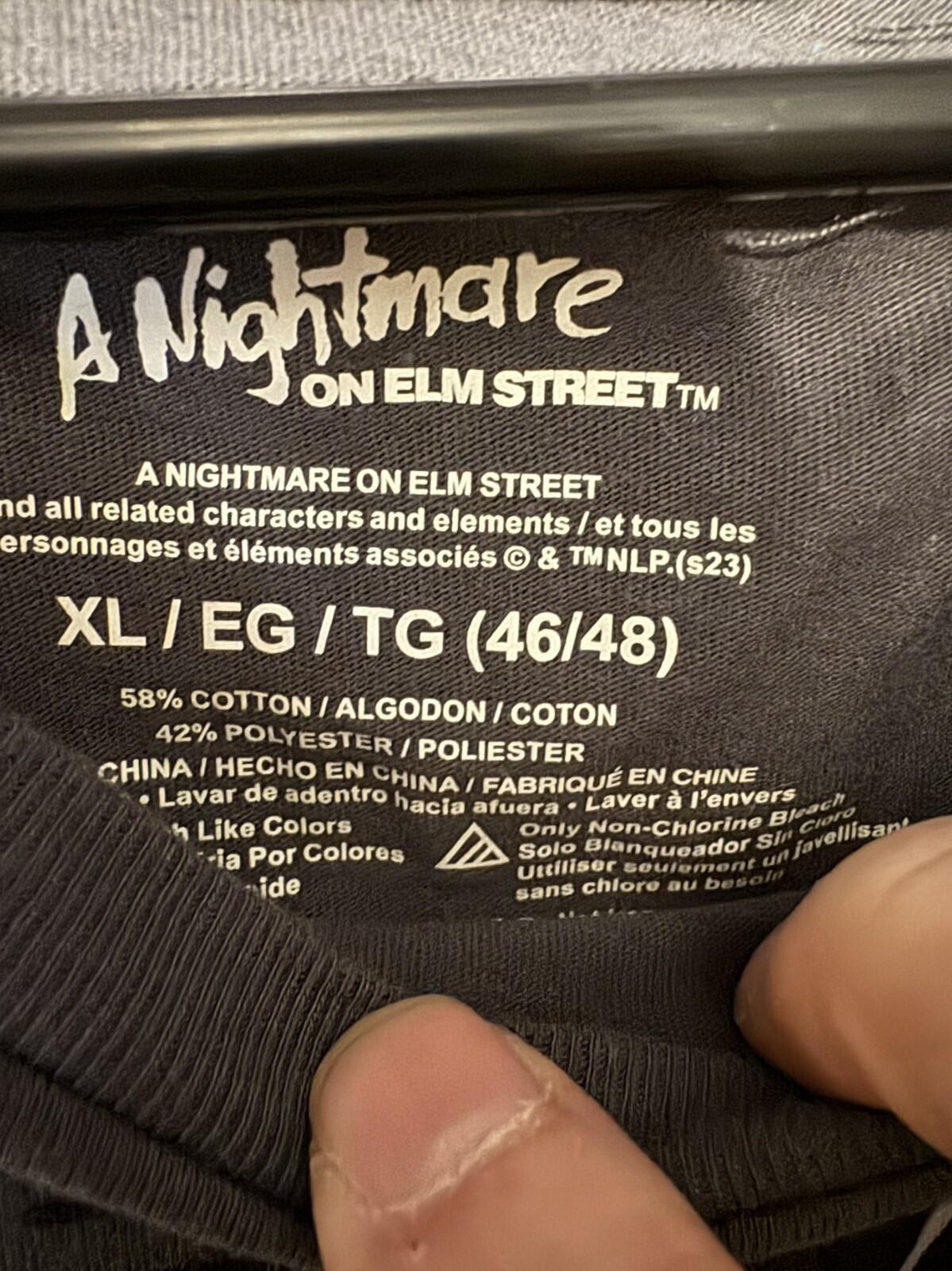 A Nightmare on Elm Street Logo T-Shirt Men's Size XL Gray