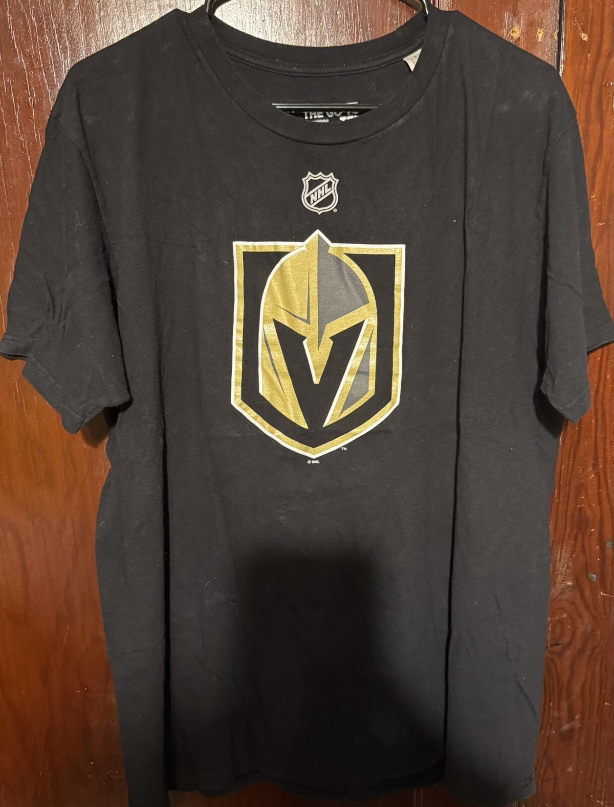Vegas Golden Knights Marc-Andre Fleury Adidas Black Tee Men sz L