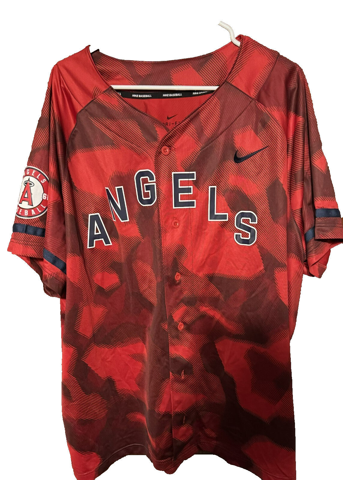 Los Angeles LA Angels of Anaheim Nike Jersey Red Mens Sz XXL