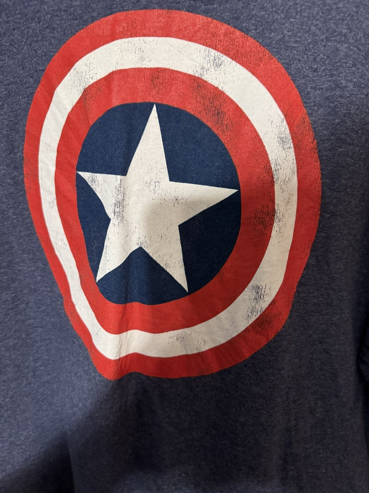 Captain America Marvel Avengers T-Shirt Men's Sz 2XL Blue