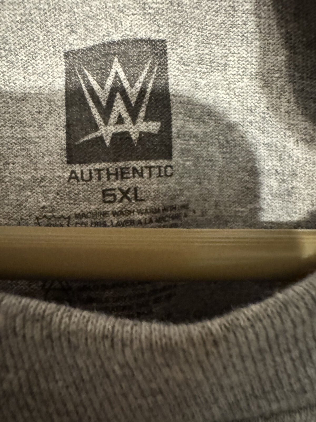 Becky Lynch WWE Authentic Superstar Wrestling Logo Tee Men's Sz 5XL Gray NWOT