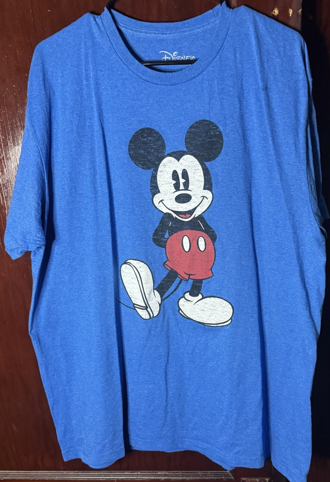 Mickey Mouse Disney T Shirt Blue Men's Size XL