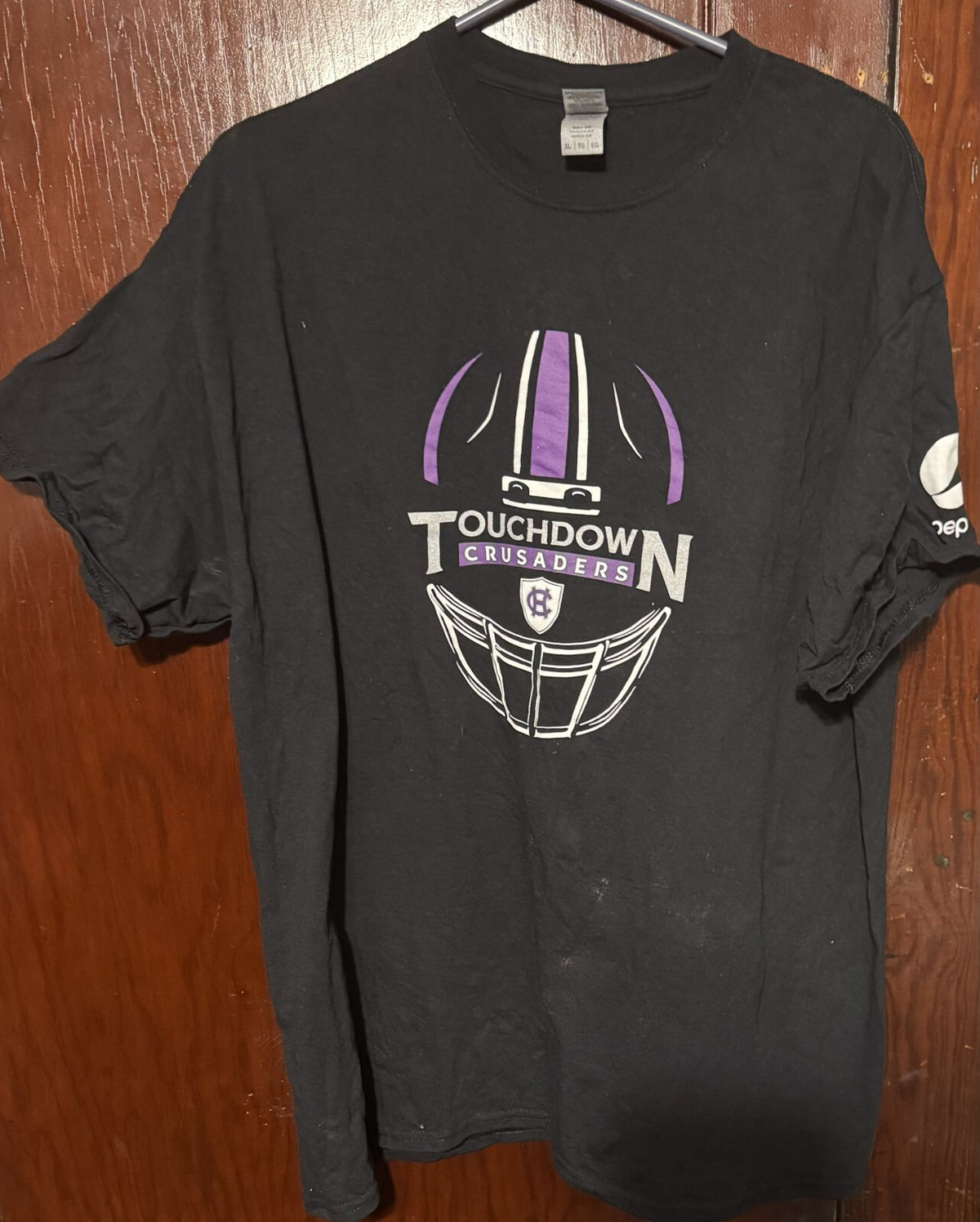 Holy Cross Crusaders T-shirt Black/Purple Men's size XL