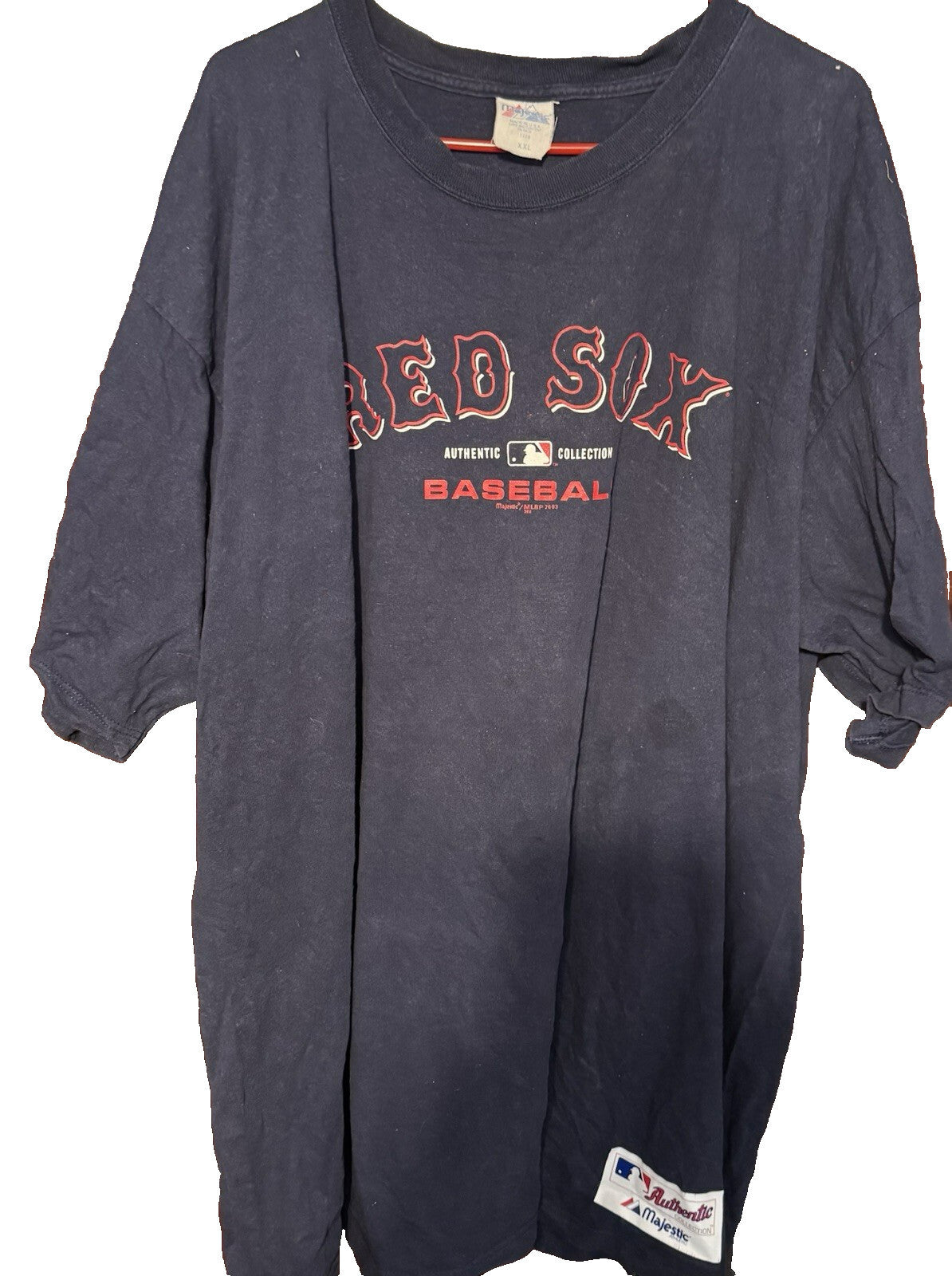 Boston Red Sox Majestic Short Sleeve Tee Men's XXL Blue