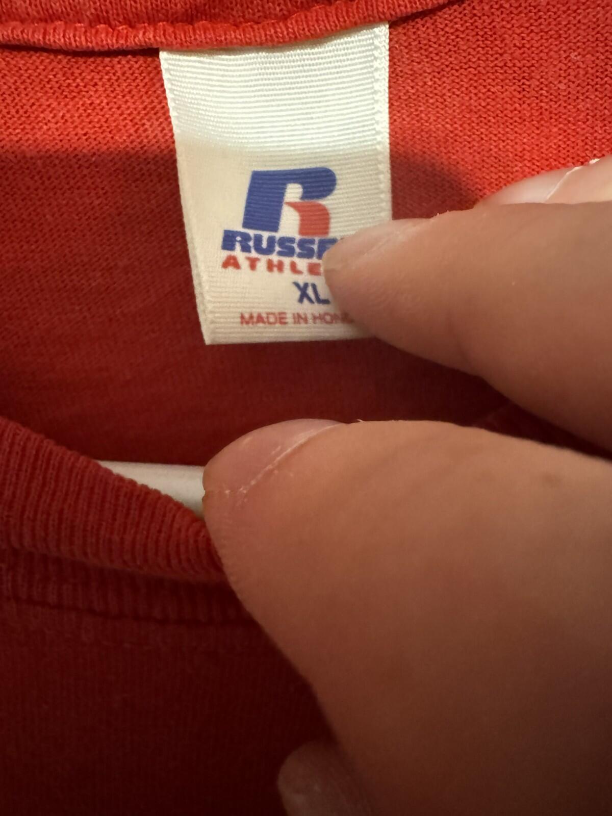 Boston Red Sox Short Sleeve Russell Athletic T-Shirt Men's XL Red