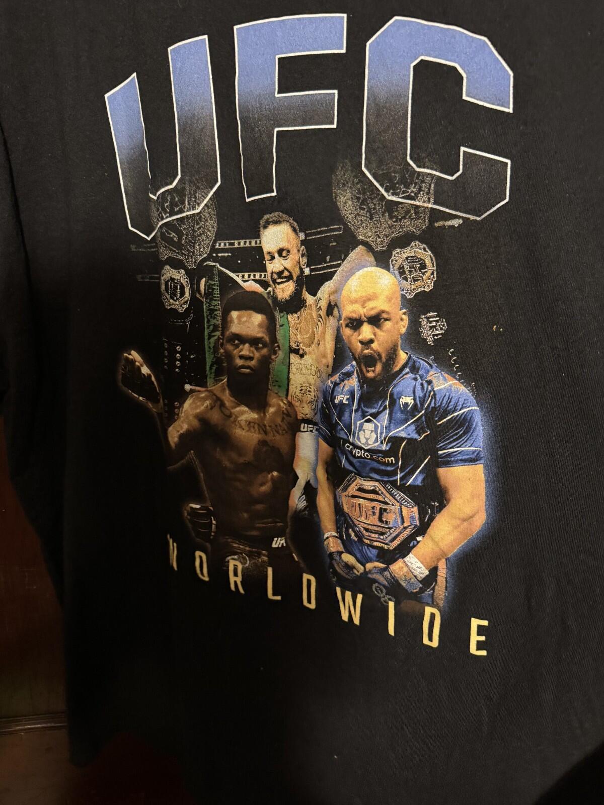 UFC Worldwide T-Shirt Men's Sz XXL Black McGregor