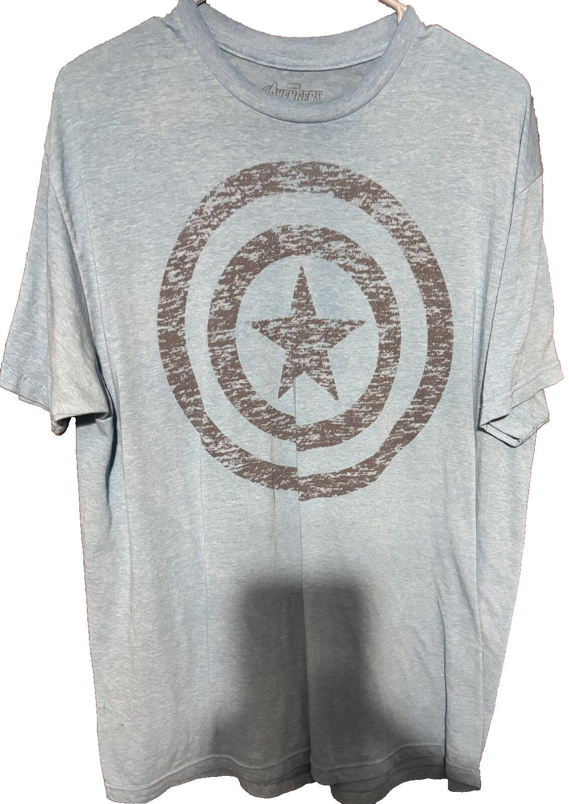 Captain America Marvel Avengers T-Shirt Men's Sz XL Blue