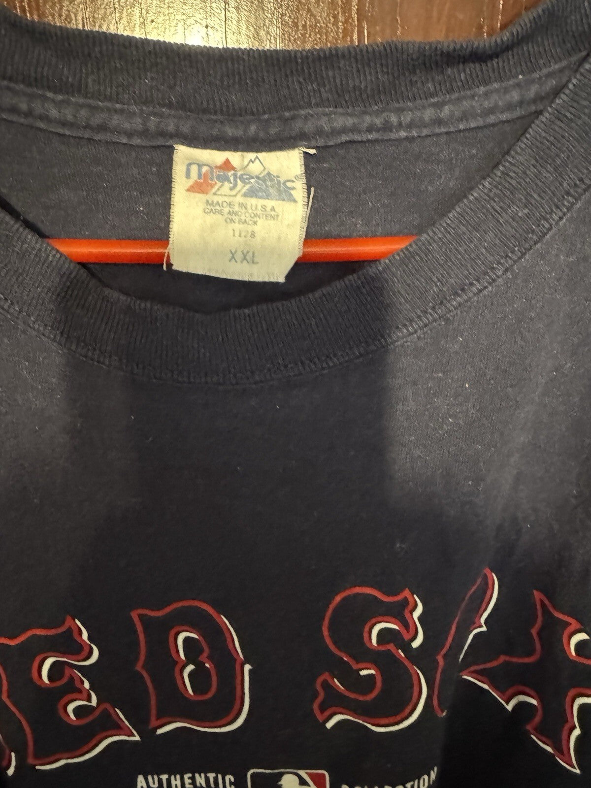 Boston Red Sox Majestic Short Sleeve Tee Men's XXL Blue