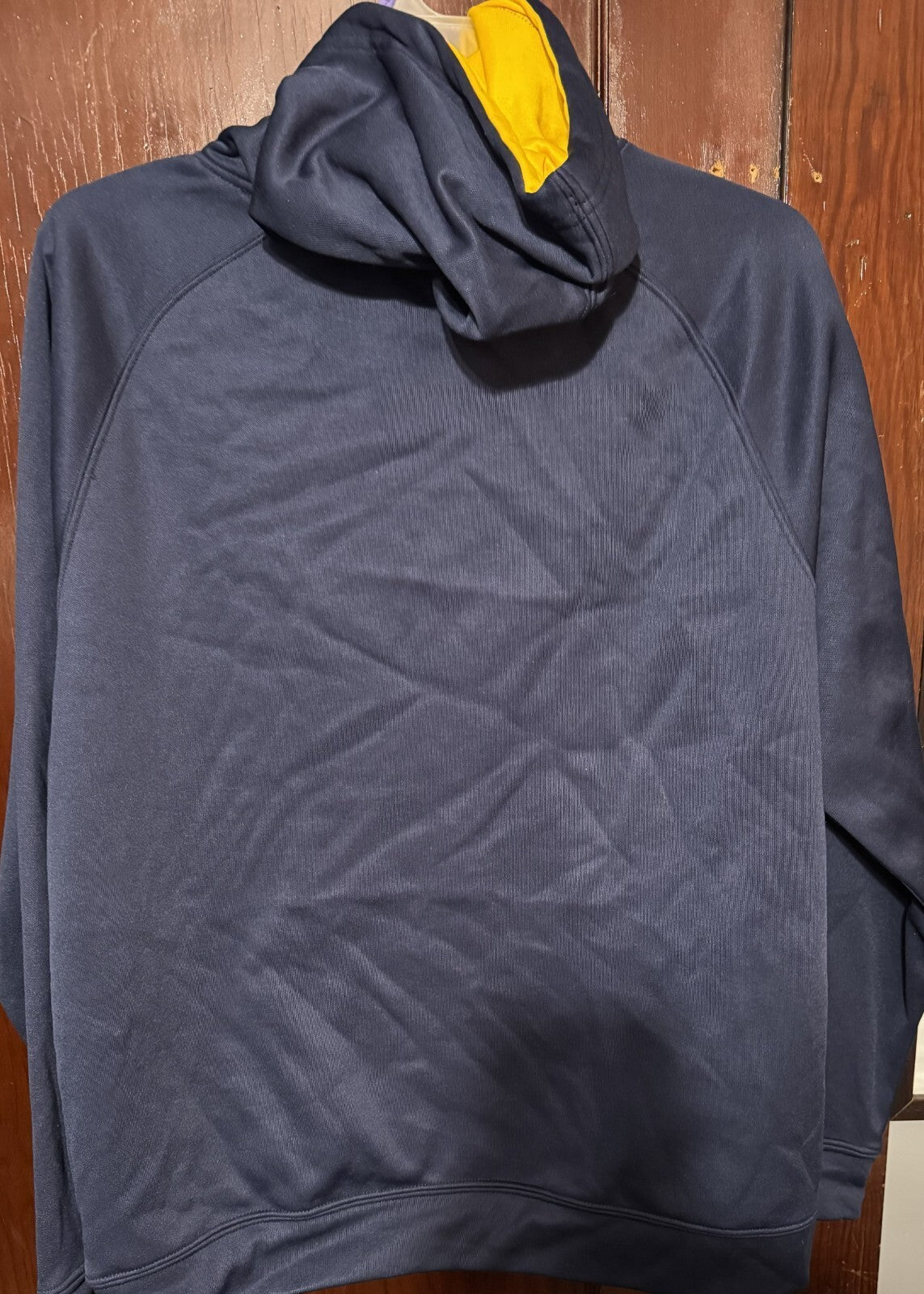West Virginia Mountaineers Football Hoodie Men Size L Blue