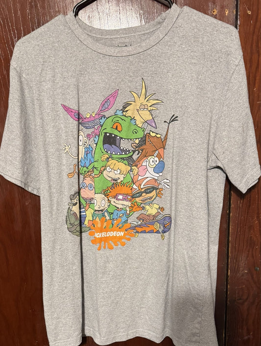 Nickelodeon T-Shirt Men L Gray Rugrats