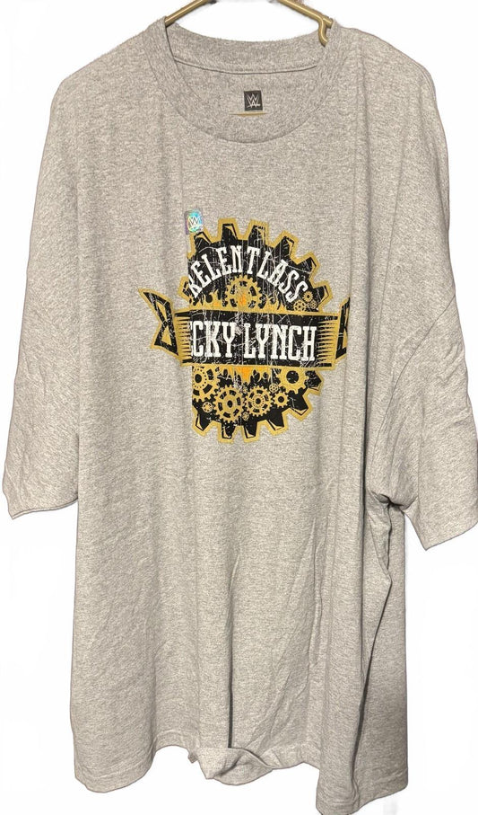 Becky Lynch WWE Authentic Superstar Wrestling Logo Tee Men's Sz 5XL Gray NWOT