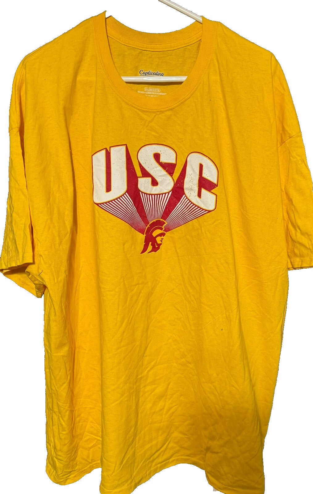 USC Trojans T-shirt Men's Sz 3XL Yellow NEW WITHOUT TAGS