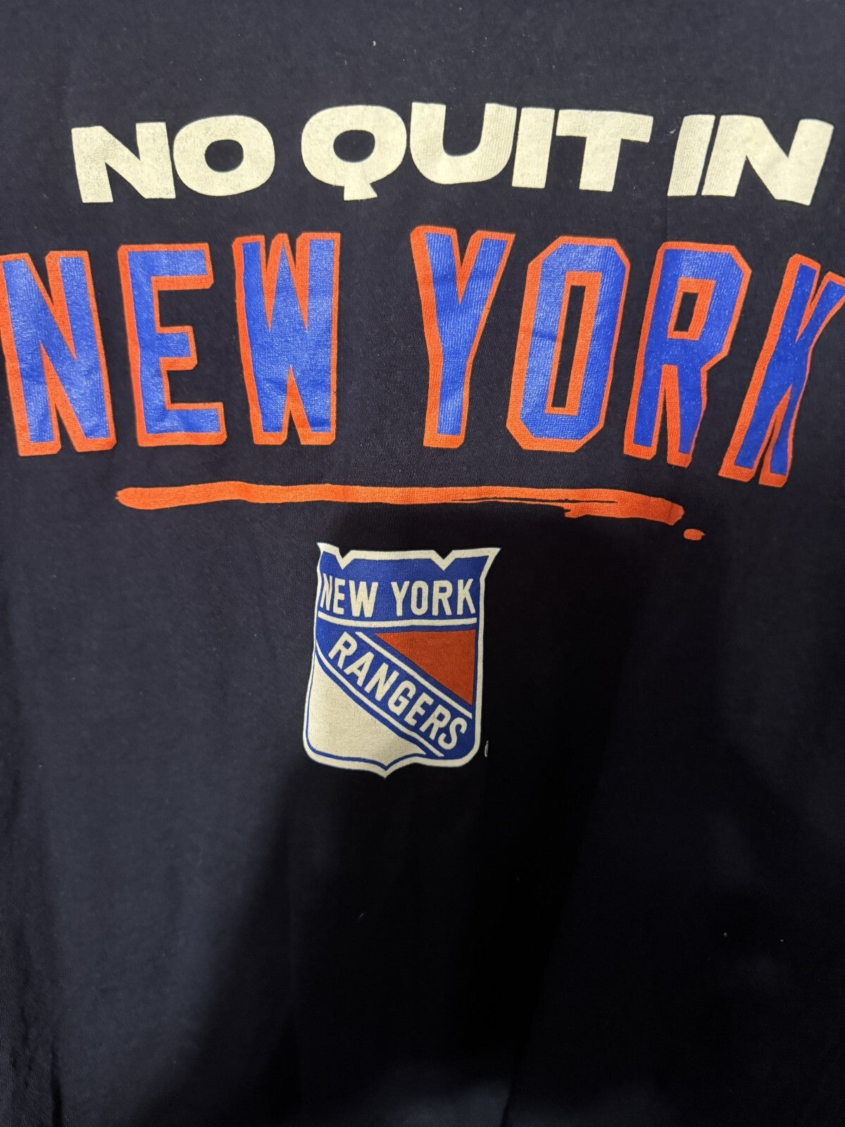New York Rangers Short Sleeve T-shirt Blue Men's Size XL