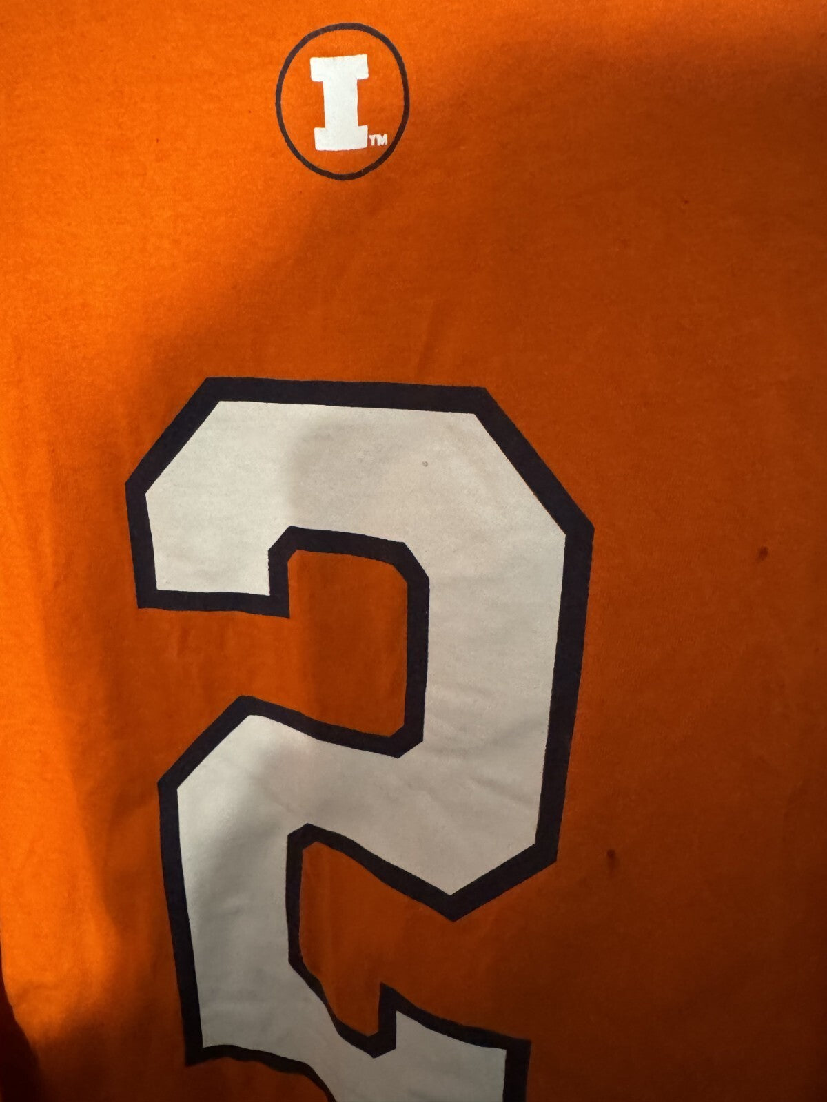 University of Illinois Nike Football T-Shirt Men's Size XL Orange