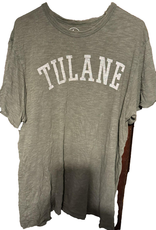 Tulane Green Wave '47 Brand t-shirt Men Sz L Green NCAA