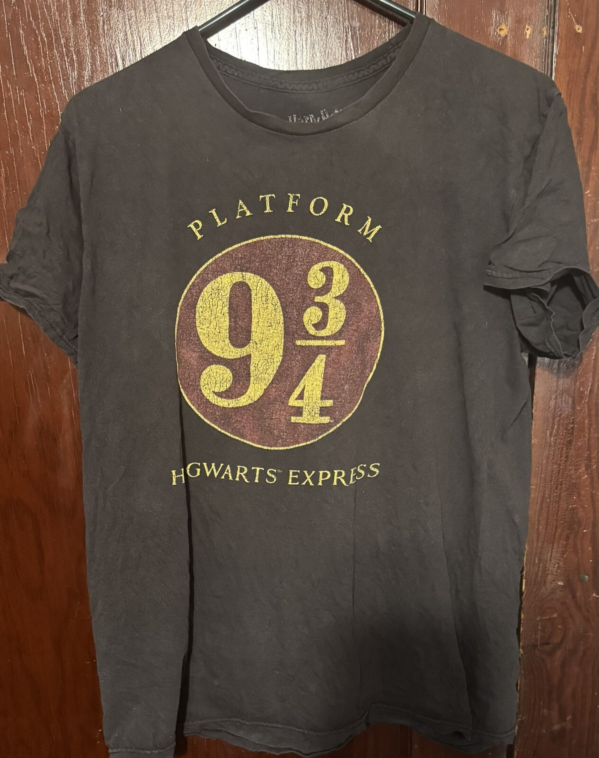 Harry Potter Platform 9 3/4 T-Shirt Men's Size L Black