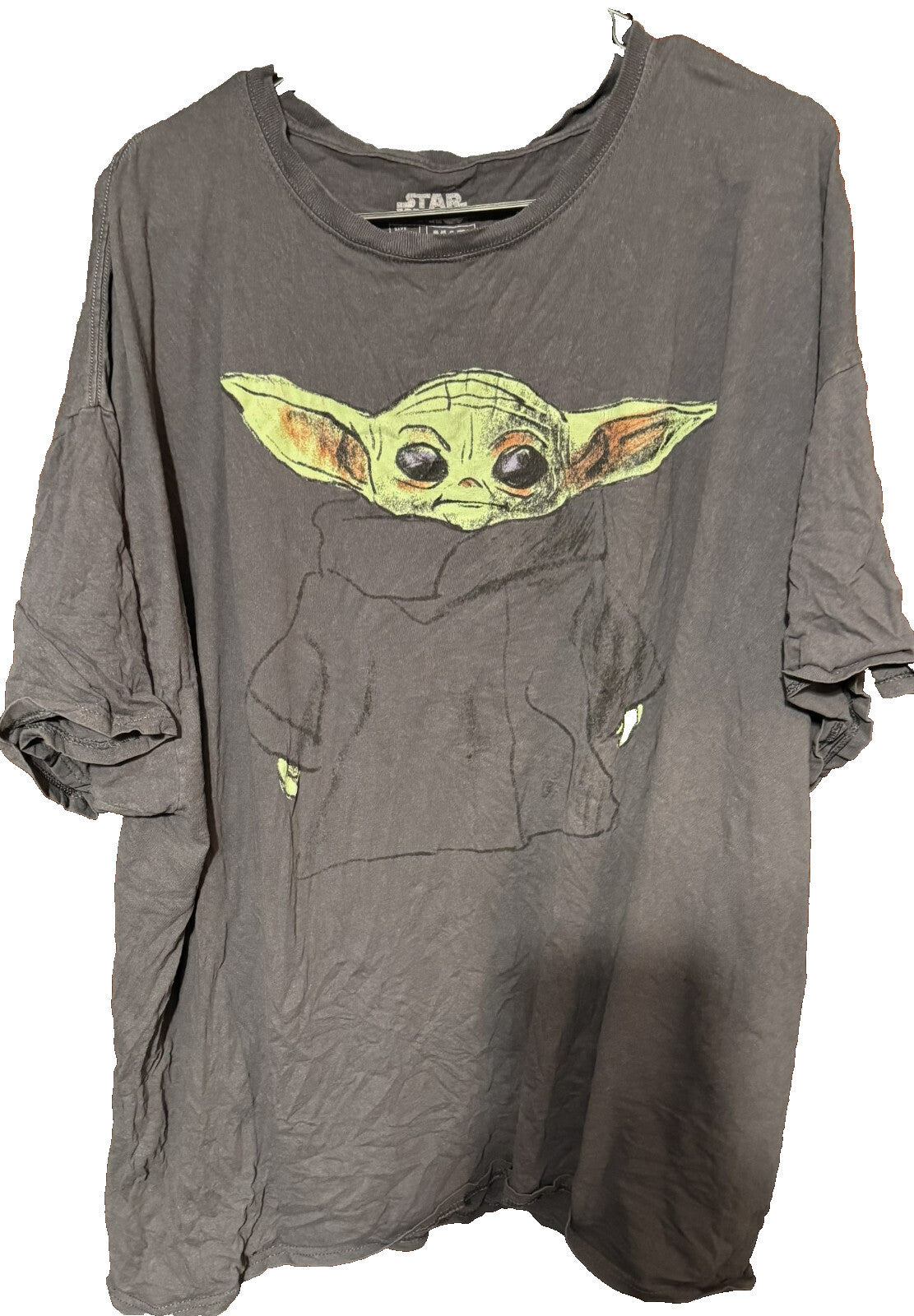 Star Wars Mandalorian Baby Yoda T-Shirt Men's Size 3XL Gray
