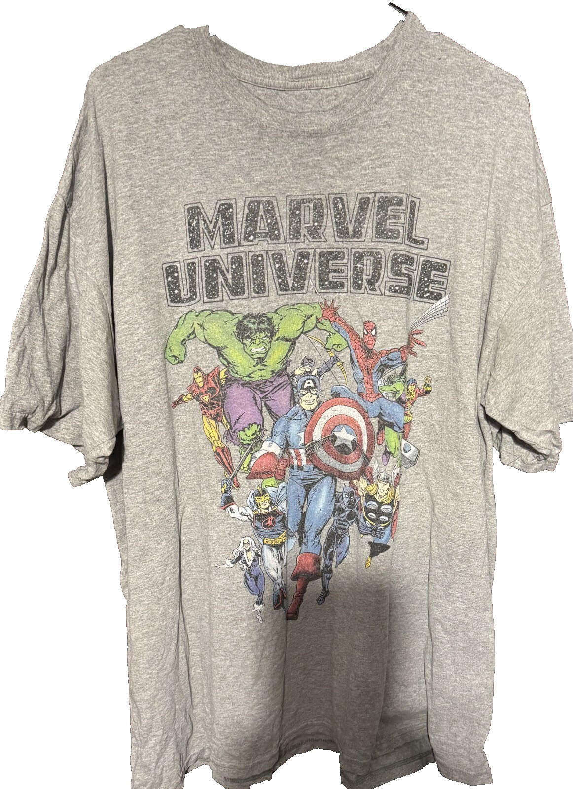 Marvel Universe Avengers T-Shirt Men Sz 2XL Gray