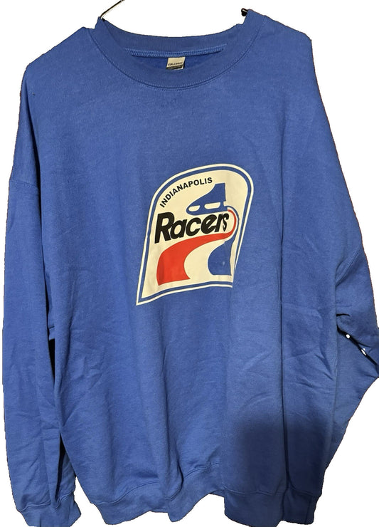 Indianapolis Racers WHA Sweatshirt Blue Size Men XXL NEW WITHOUT TAGS!