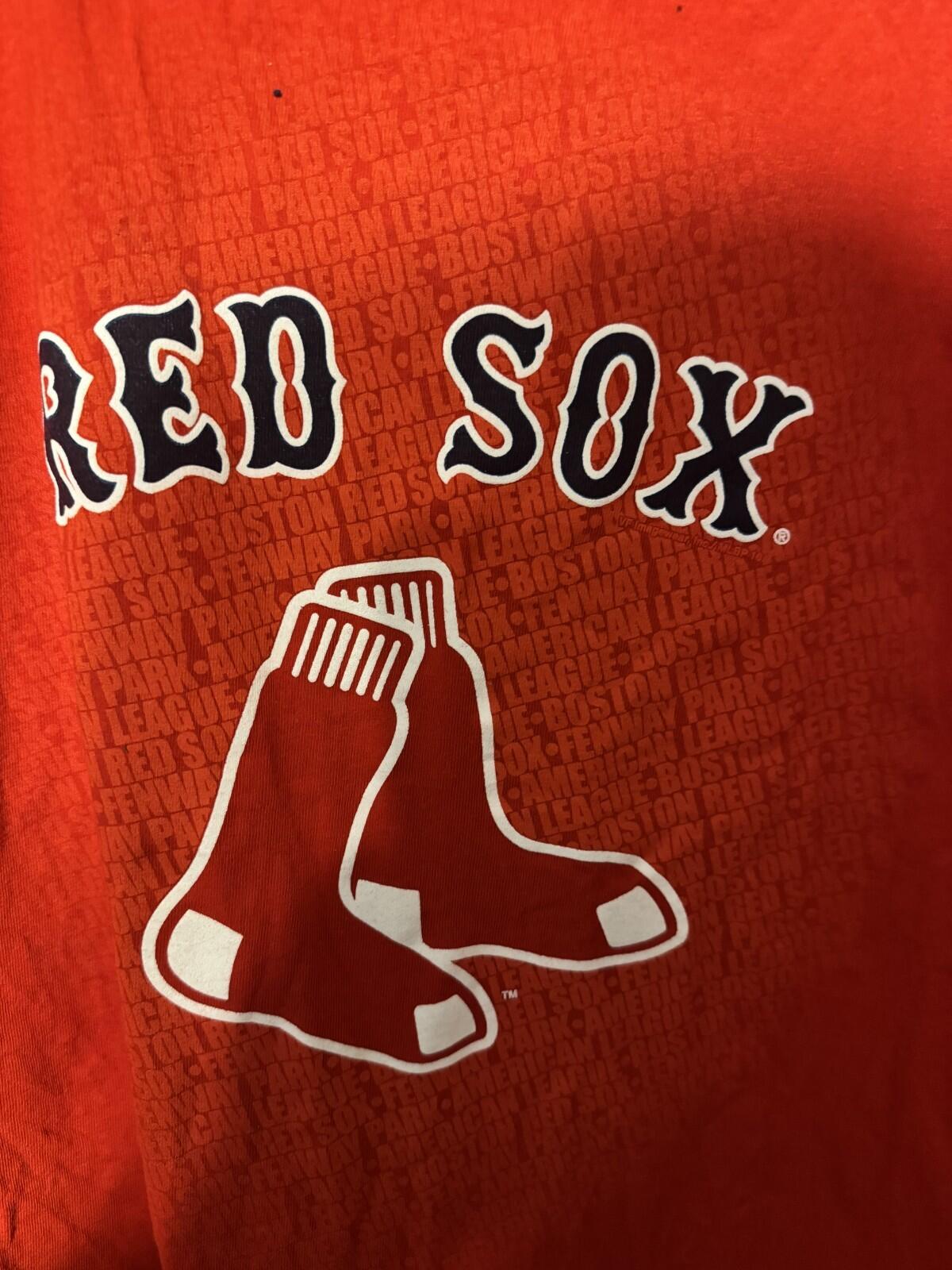 Boston Red Sox Double Sided S/S T-Shirt Men's XL Red