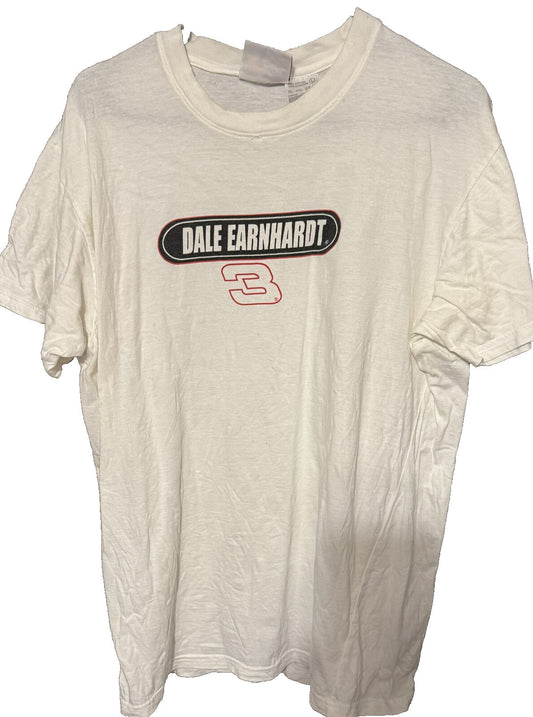 Dale Earnhardt NASCAR Vintage #3 T-Shirt Men's Size L White