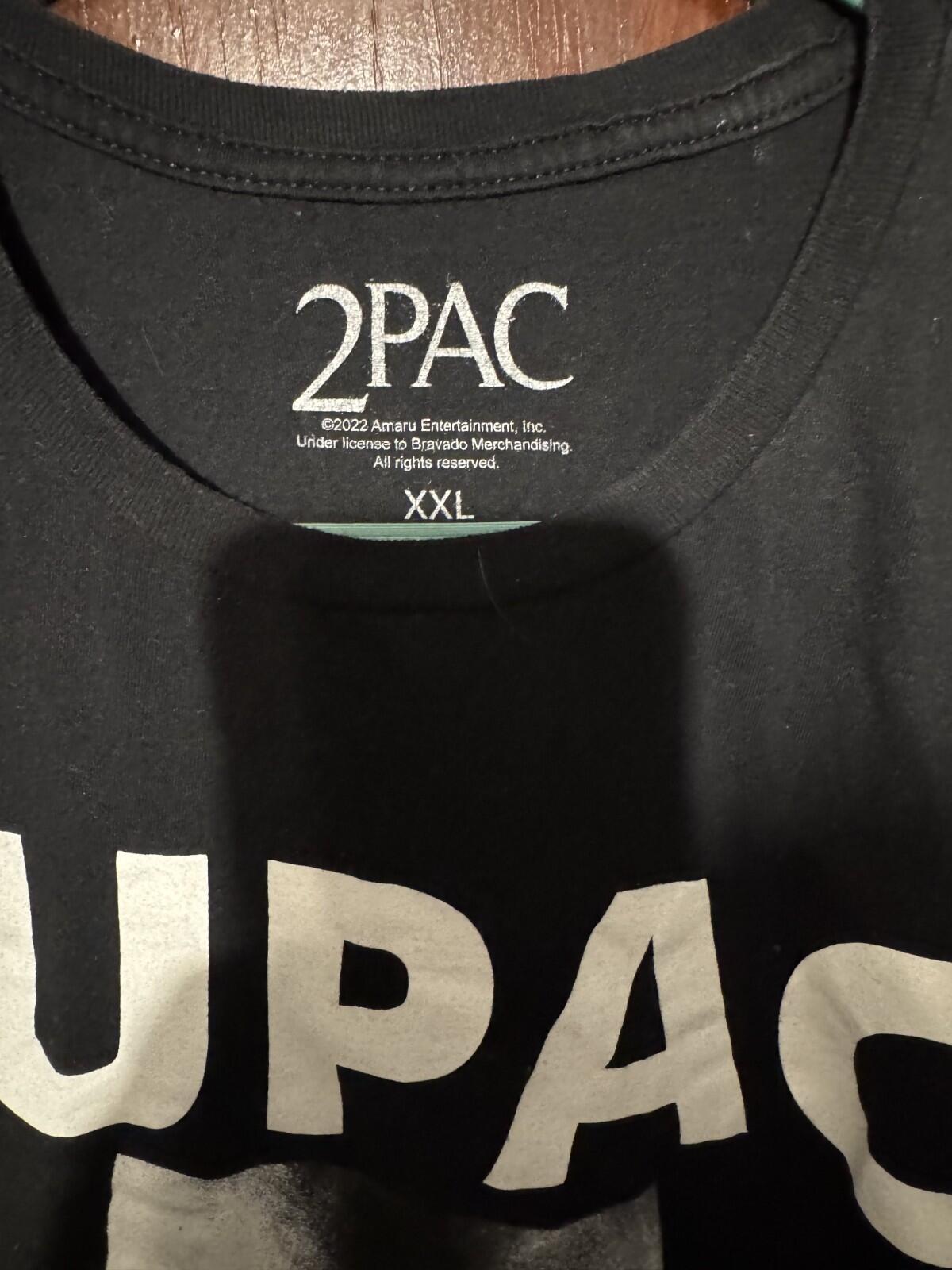 Tupac Shakur Trust Nobody t-shirt Black Men's size XXL