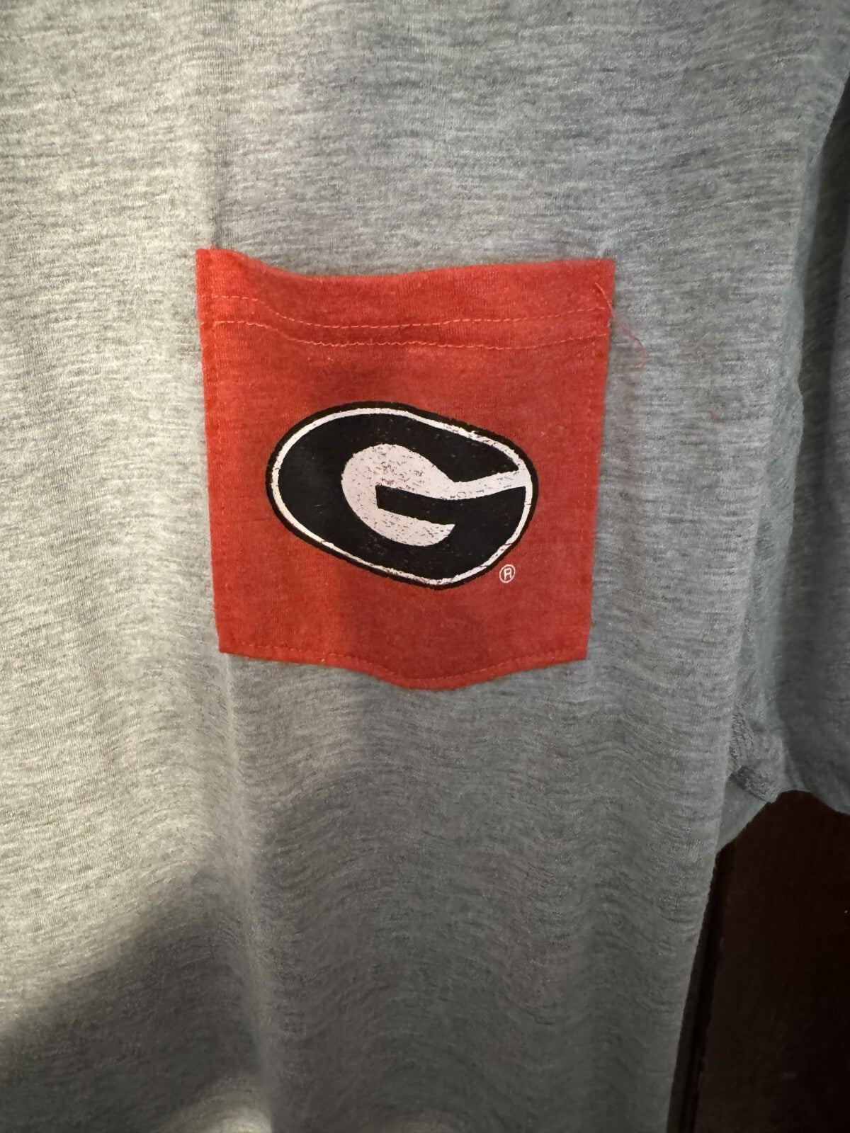 Georgia Bulldogs Champion Pocket T-Shirt Men Size XL Gray