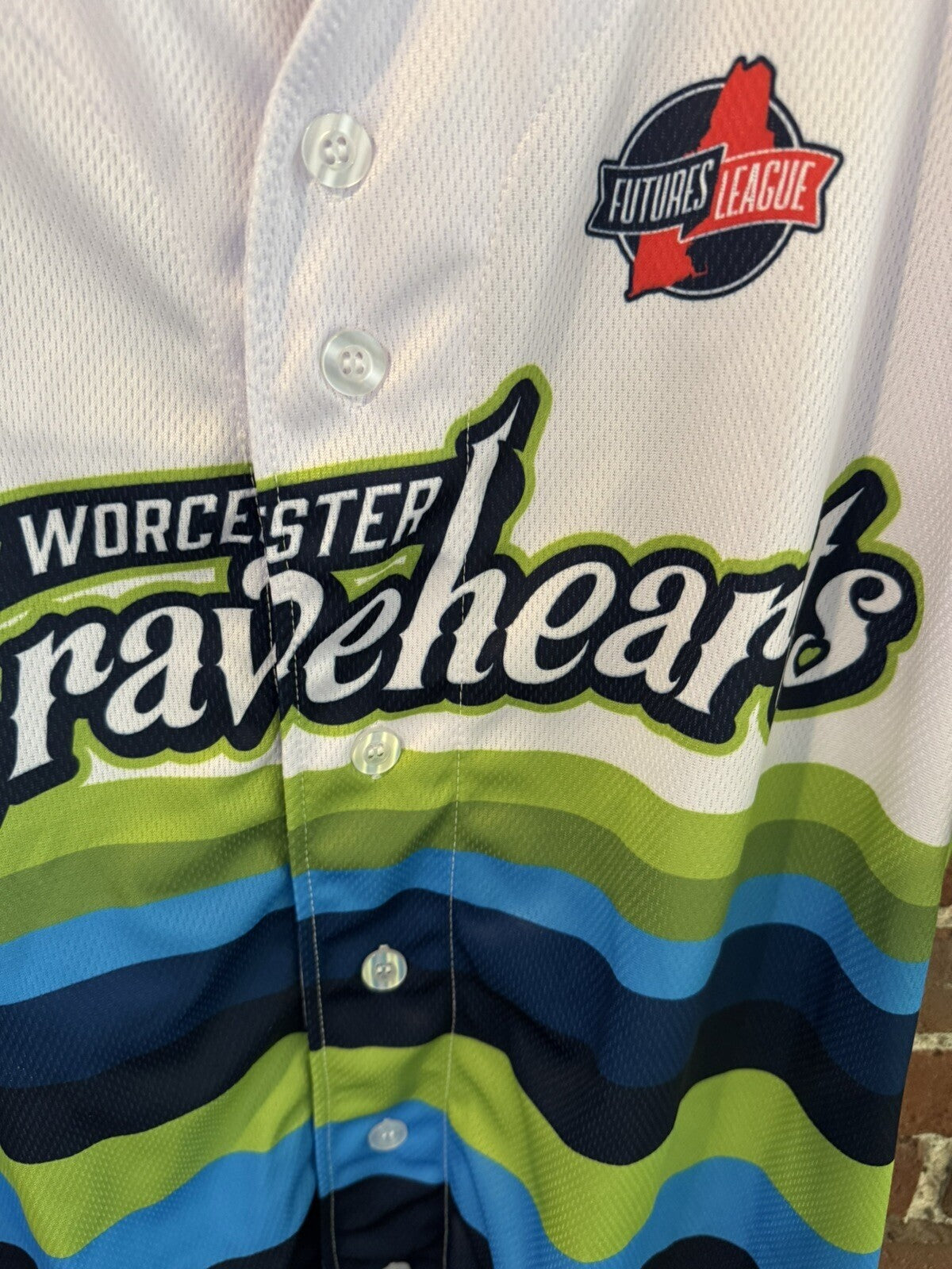 Worcester Bravehearts Team Issued Jersey On-Field Authentic. #49 men’s size 46